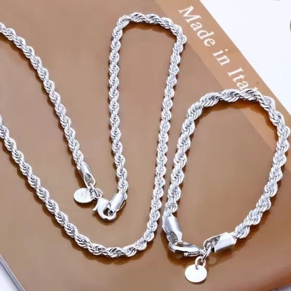 High Quality Fine 925 Sterling Silver Necklace